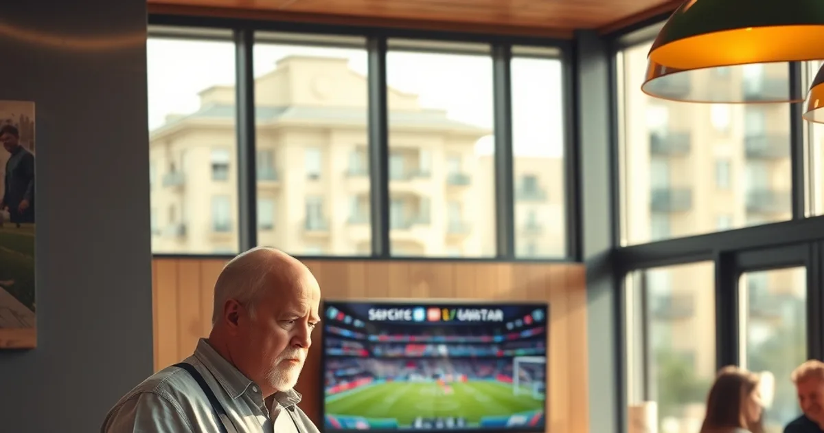 Restaurantbesitzer und Techniker besprechen bei Tageslicht vor einem Fernsehbildschirm einen gewerblichen IPTV-Vertrag